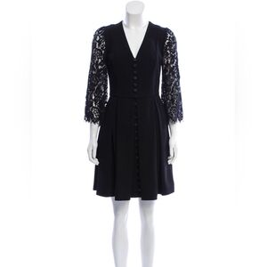 Black Dolce & Gabbana dress lace sleeves great condition size US 6 US 8 Medium